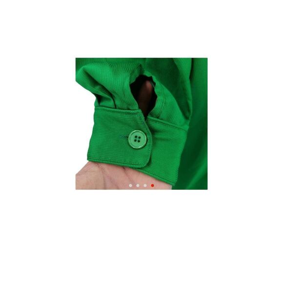 Stanley Sherman for Neiman Marcus | Vintage Green Silk Dress | Circa 1980s - Picture 4 of 8